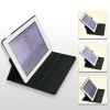 Fashion design 360 rotation leather case for IPAD 2G