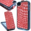 Fashion design Crocodile Pattern Leather Case cover for Apple iPhone 4 4s