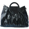 Fashion design black tote bag