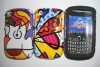 Fashion design combo case for blackberry 8520(cell phone case/design case)