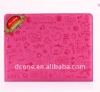 Fashion design leather case for ipad2, magic pattern leather case