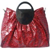 Fashion design red tote bag