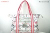 Fashion designer brand name women bags canvas ladies handbags