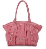 Fashion designer  cheap women  PU   leather ruffle handbag