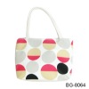 Fashion designer's dot printing ladies PU shopping bag
