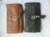 Fashion embossed tassel bi-fold purse wallet