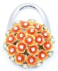 Fashion flower foldable bag hanger HE024