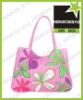 Fashion flower printed postman beach bag