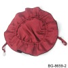 Fashion flower shape red handbag with tie