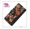 Fashion flower style lady wallet made of high quanlity cow leather