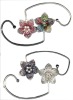 Fashion flowers stand bag hangers hook