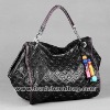 Fashion genuine cow leather shoulder handbag