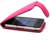 Fashion genuine leather case for iphone 4