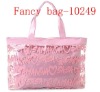 Fashion girl's transparent beach bag