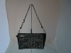 Fashion handbag with crystal
