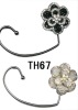 Fashion heavy flowers bag hanger stand