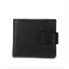 Fashion high quality black leather wallet for men