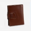 Fashion high quality coffee leather wallet for men