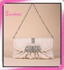 Fashion ladies Cream PU clutch bags