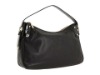 Fashion ladies handbag sleek leather shoulder bag black