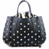 Fashion ladies high quality designer handbag with spikes