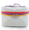 Fashion ladies microfiber cosmetic bag ,beauty case