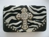 Fashion ladies purse with rhinestone cross