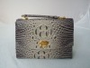 Fashion lady crocodile leather clutch bag