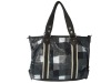 Fashion lady grid handbag