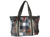 Fashion lady grid handbag