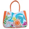 Fashion lady's canvas beach bag