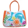 Fashion lady's canvas beach bag