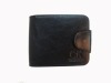 Fashion leather wallets with snap button