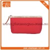 Fashion leisure polyester red ziplock clutch small toiletry makeup bag