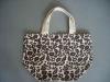 Fashion leopard printing cotton tote bag