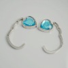 Fashion loving blue heart shape bag hanger