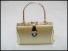 Fashion luxury golden clutch alloy evening bag