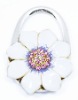 Fashion metal flower foldable bag hanger HE005