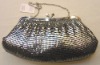 Fashion metal glomesh handbag with clips