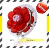 Fashion metal jewel flower foldable bag hanger