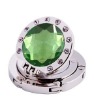 Fashion new green acryl mirror metal alloy handbag hook/bag hook