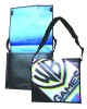 Fashion non woven shoulder bag with metal lamination