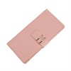 Fashion pink leather wallet for women