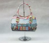 Fashion printed ladies genuine leather bags