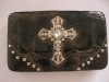 Fashion rhinestone cross lady's purse