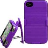 Fashion rubberized Holster combo phone case with belt for iphone 4g