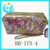 Fashion satin cosmetic pouch