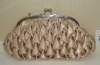 Fashion satin evenig bag with bubble design