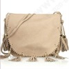 Fashion shear lace tassel female bag