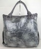 Fashion shine grey color style lady handbag FOB 4.9usd from Guangzhou